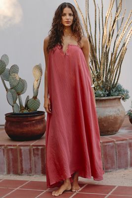 open lace back dress Dress Casual Maxi By Anthropologie In Red, Size: Xl – Clothes Mentor  Taylorsville KY #141 main image 0
