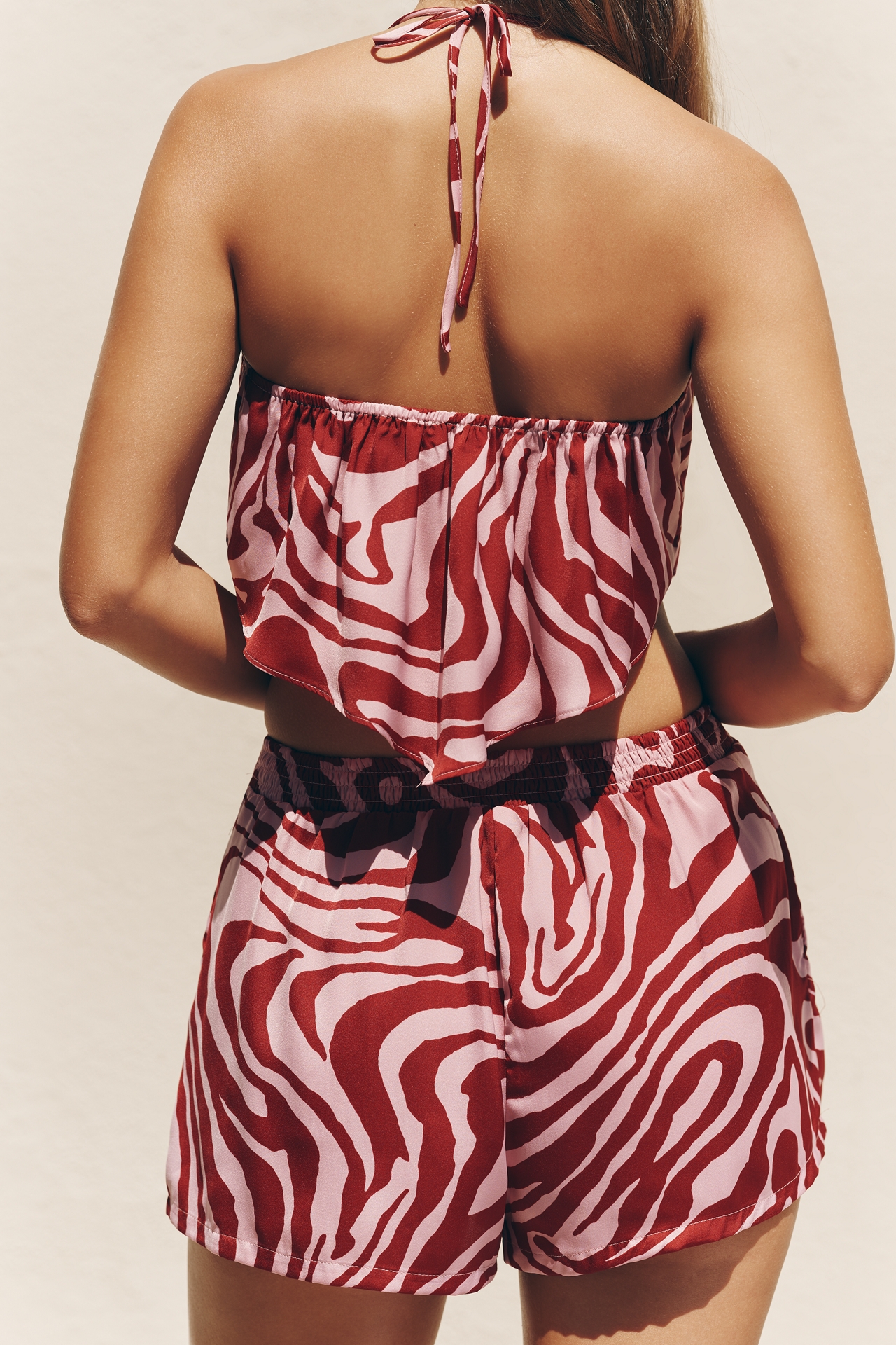 Celandine Scarf High Rise Wide Leg Shorts