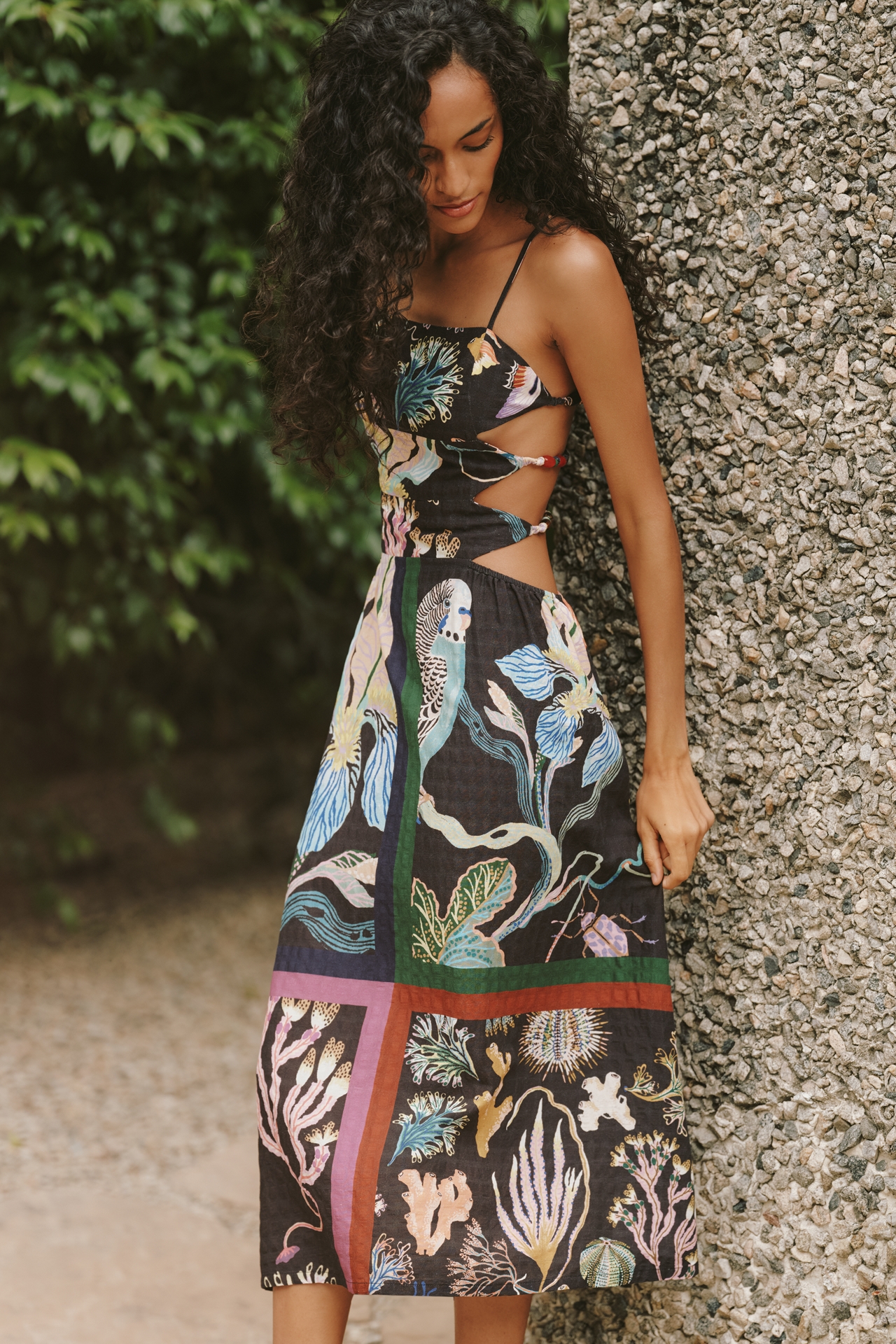 Celandine x Sarah Gordon Cutout Midi Dress