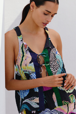 Celandine x Sarah Gordon Tie Front Vest Top