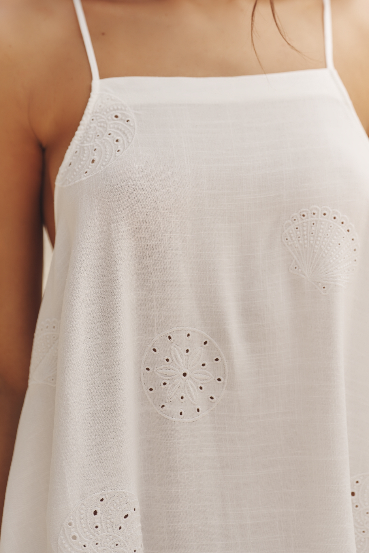 Celandine Linen Mini Apron Dress