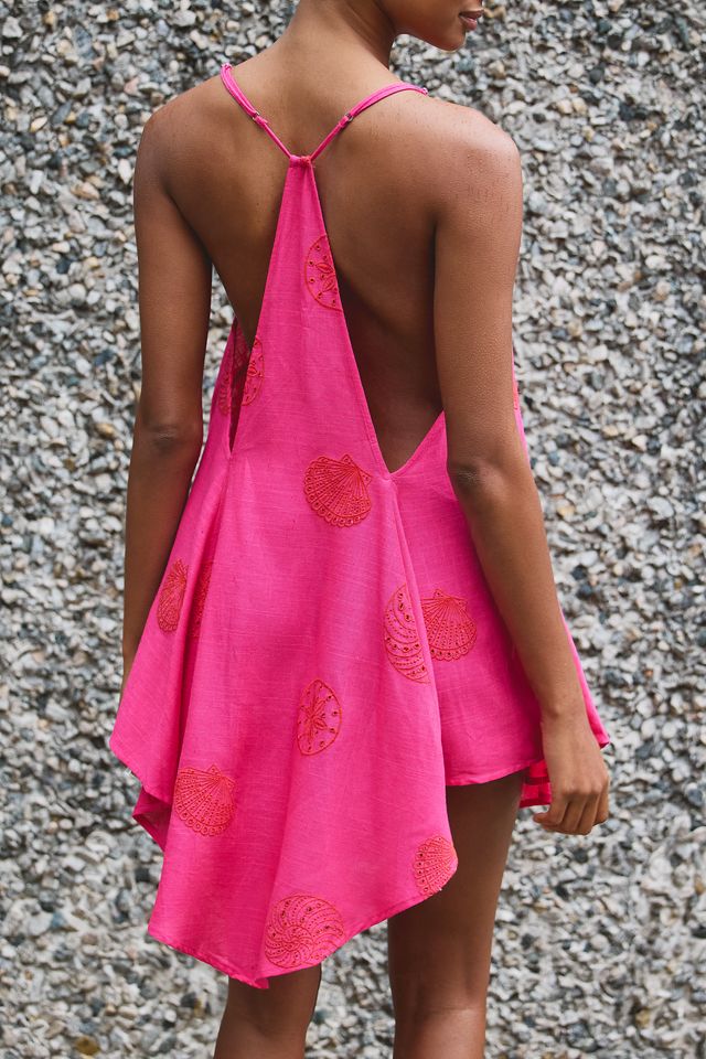 Celandine Linen Mini Apron Dress