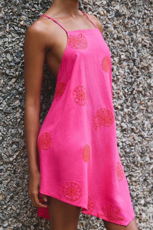 Celandine Linen Mini Apron Dress #3