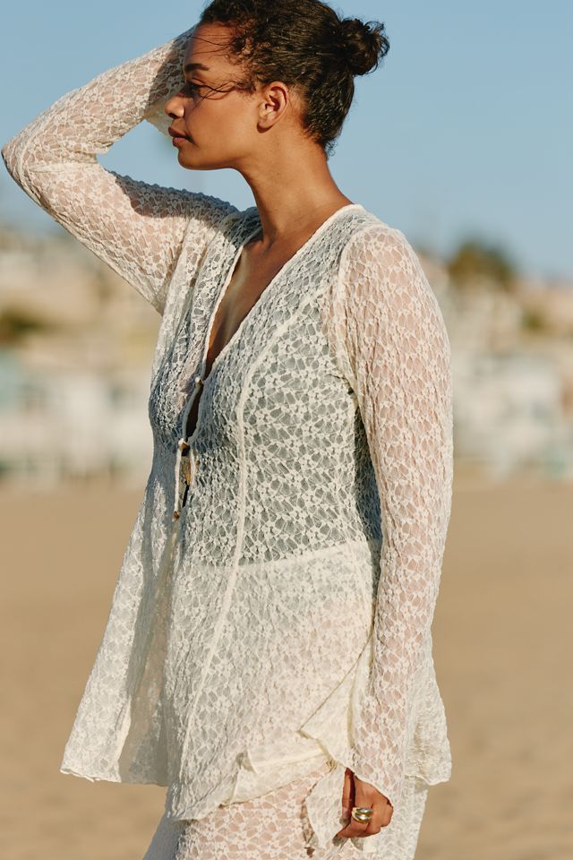 Celandine Lacy Long-Sleeve Top #5