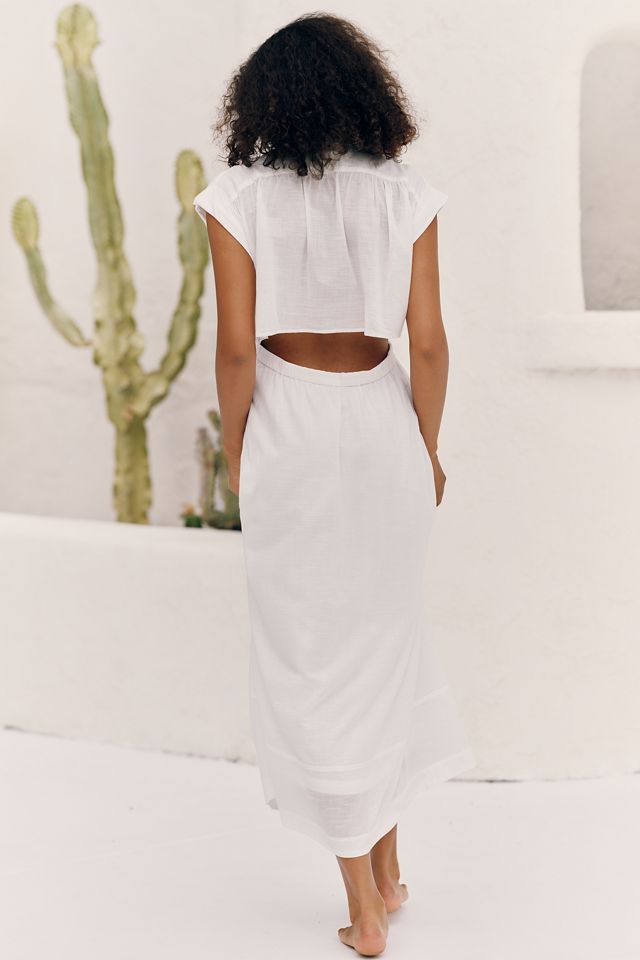 Celandine Maxi-Hemdkleid mit Taillenbindung #1