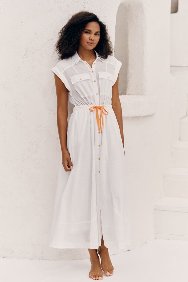 Celandine Maxi-Hemdkleid mit Taillenbindung #3