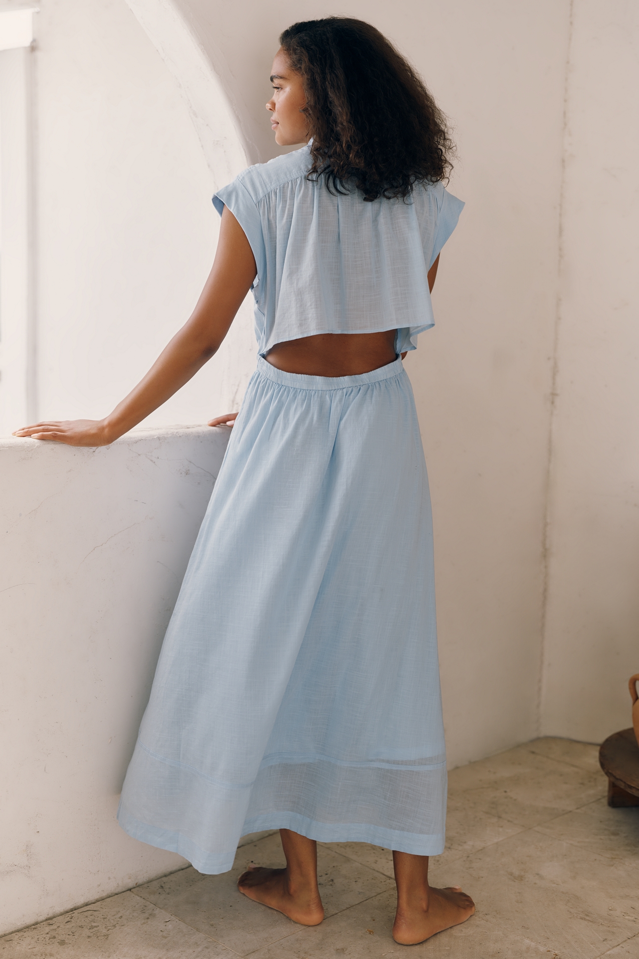 Celandine Tie-Waist Shirtdress