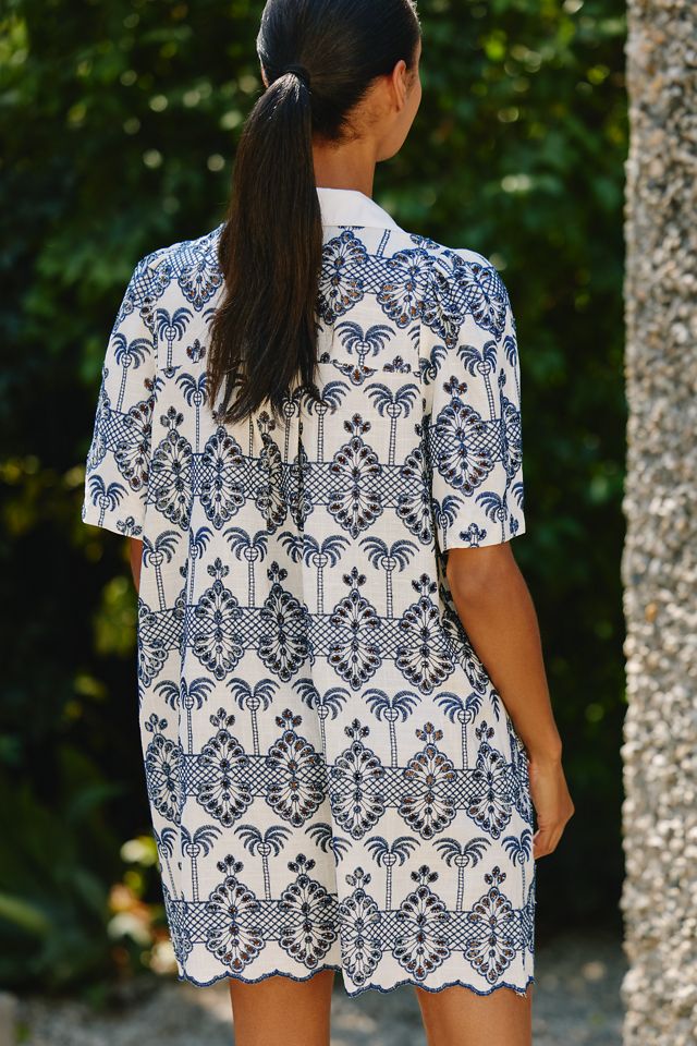 Celandine Eyelet Embroidered Mini Dress #1