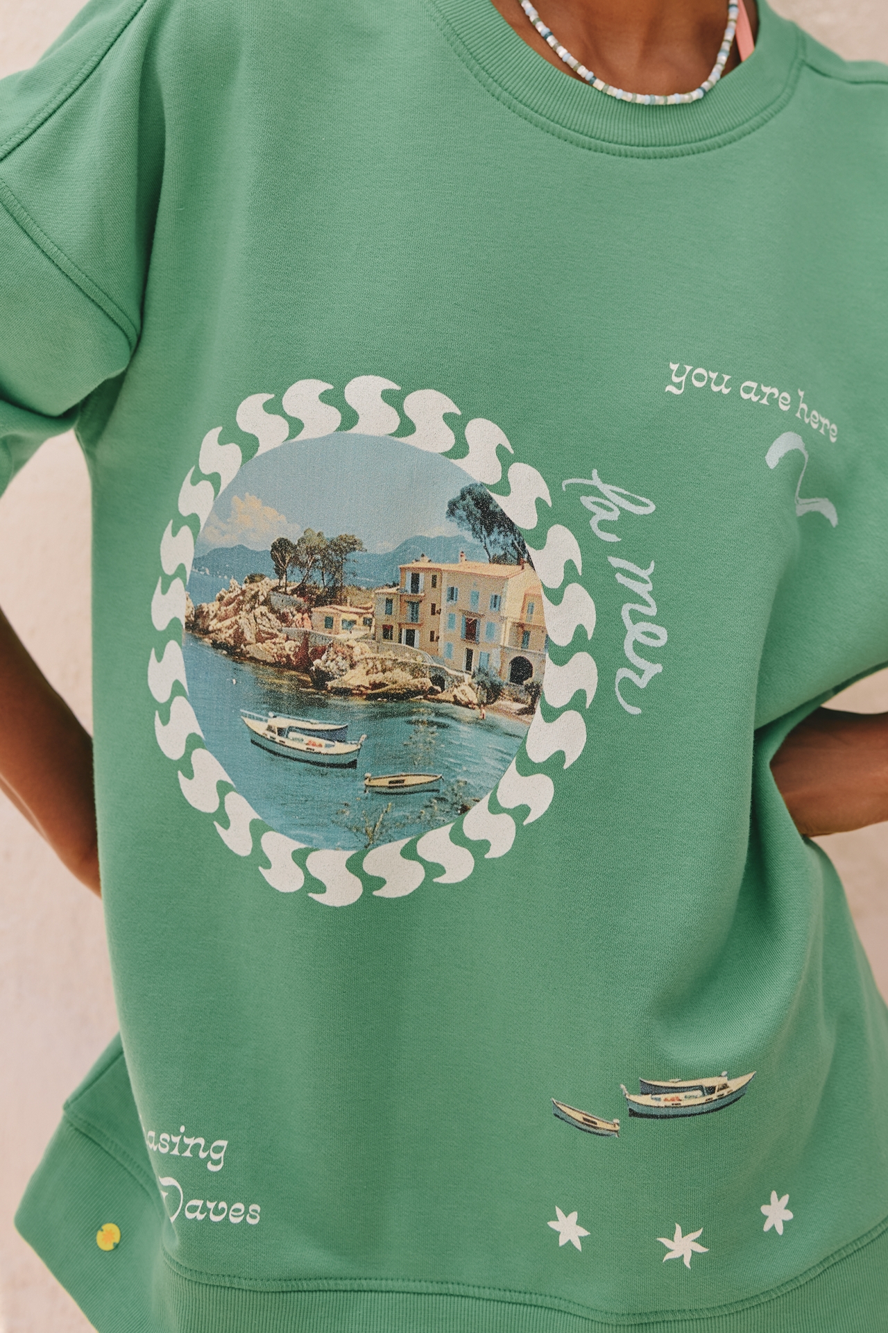 Celandine Crew-Neck Graphic Sweatshirt