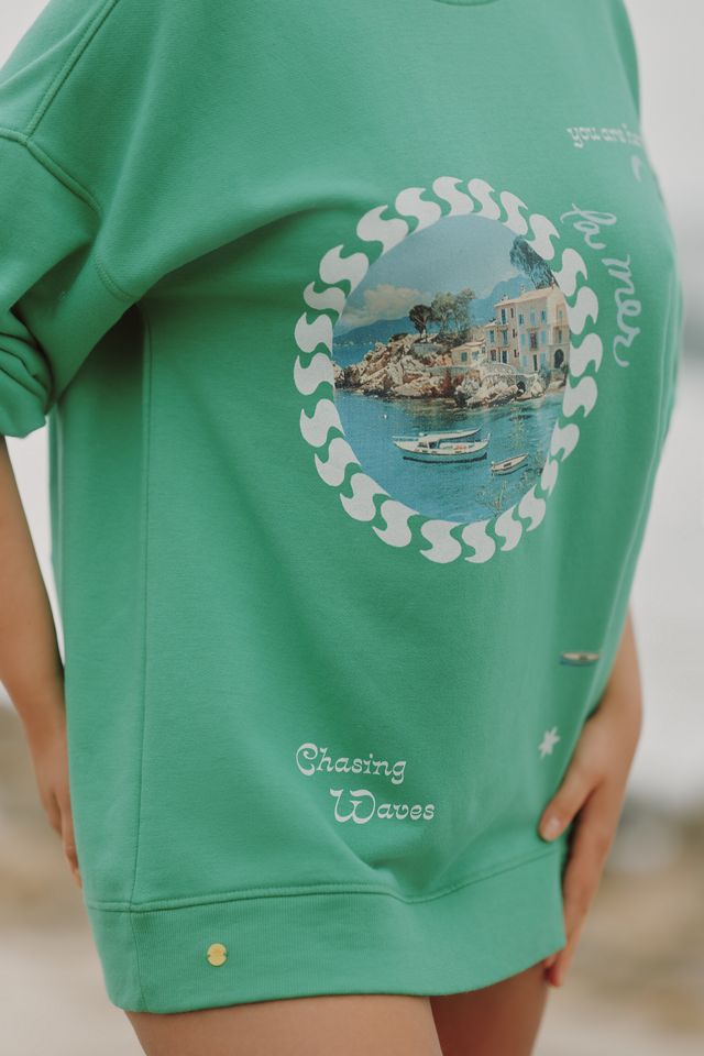 Celandine Crew-Neck Graphic Sweatshirt #6