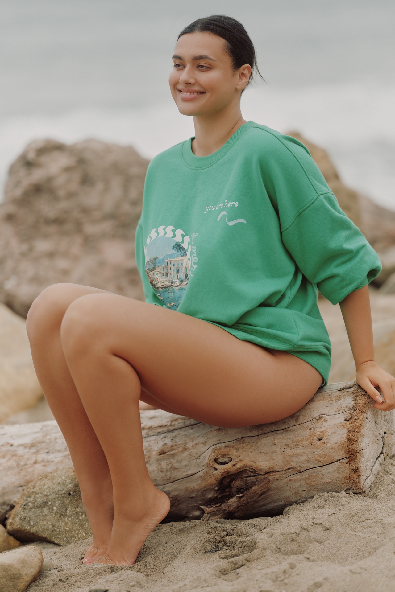 Celandine Crew-Neck Graphic Sweatshirt