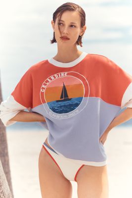 Celandine Cotton Blend Embroidered Sweatshirt