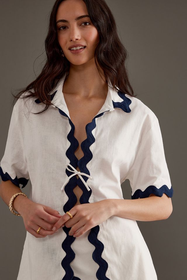 Chemise Charlie Holiday Chrissy Ric-Rac à Nouer Devant #4