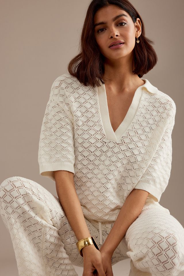 Charlie Holiday Skylar Crochet Flare Trousers #3