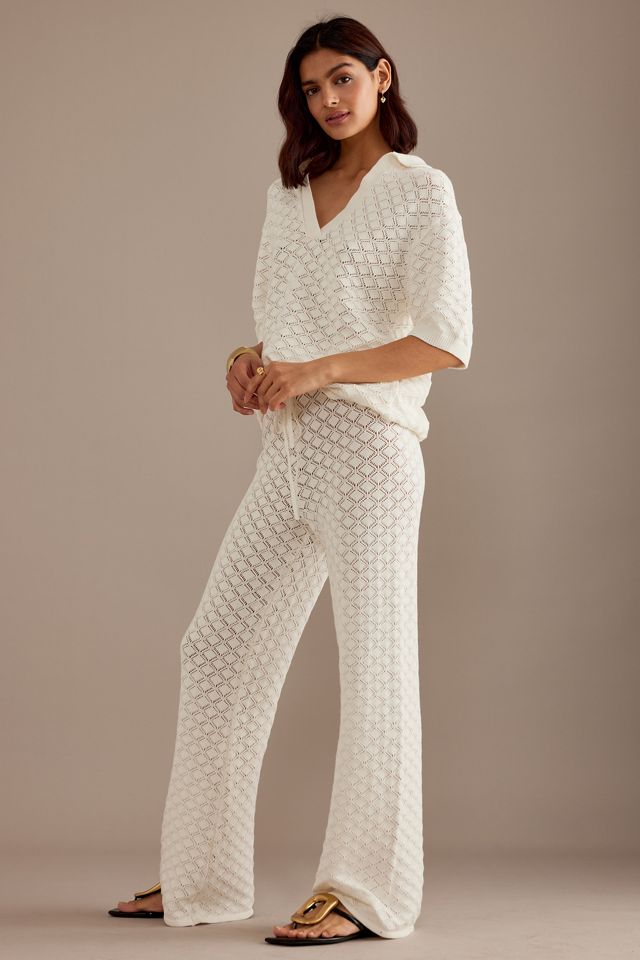Charlie Holiday Skylar Crochet Flare Trousers #2