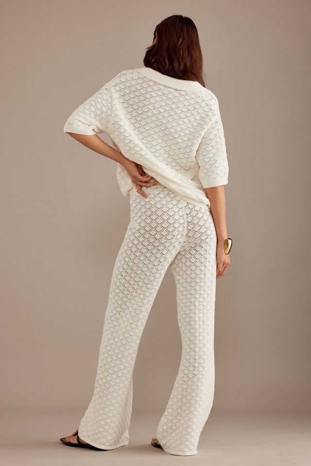 Charlie Holiday Skylar Crochet Flare Trousers #1
