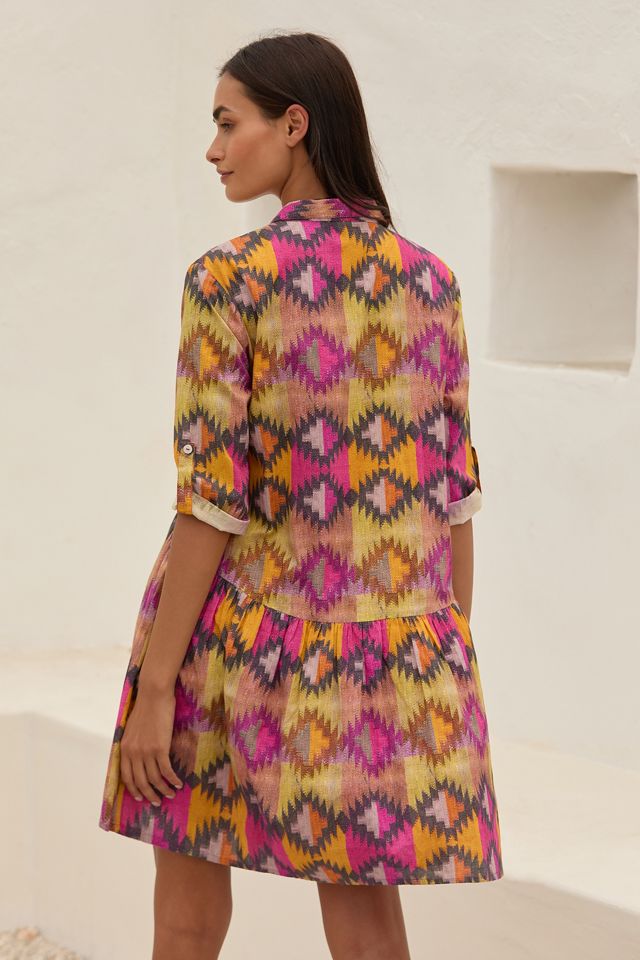 Ro's Garden Deauville Button-Front Mini Dress #2