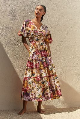 RO'S GARDEN NIEVES MAXI DRESS 