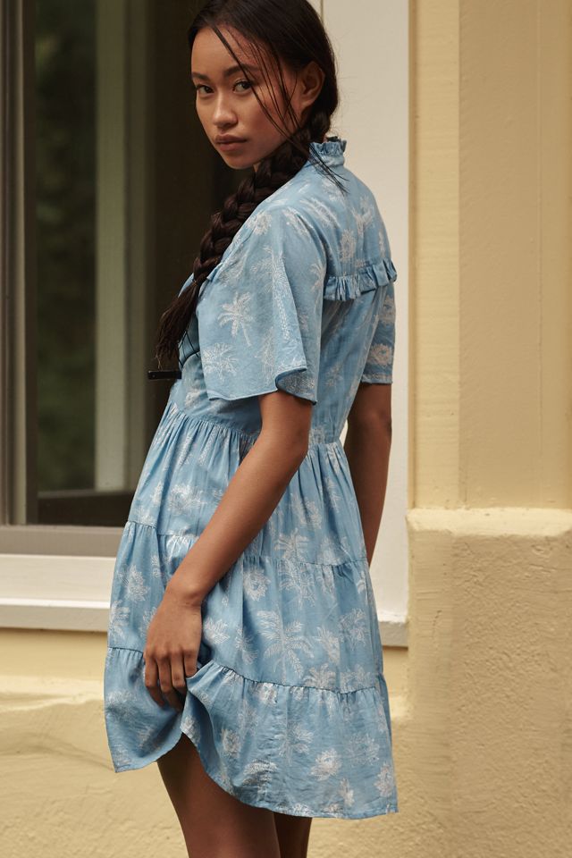Ro's Garden Vibeka Ruffle Mini Dress | Anthropologie