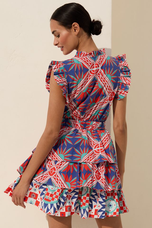 Ro's Garden Bimba Ruffled Tiered Mini Dress #1