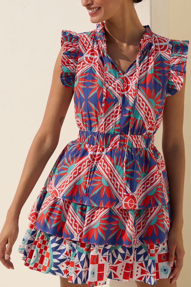 Ro's Garden Bimba Ruffled Tiered Mini Dress #2
