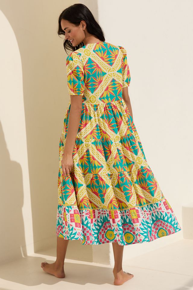 Ro's Garden Daphne Short-Sleeve Midi Dress #2