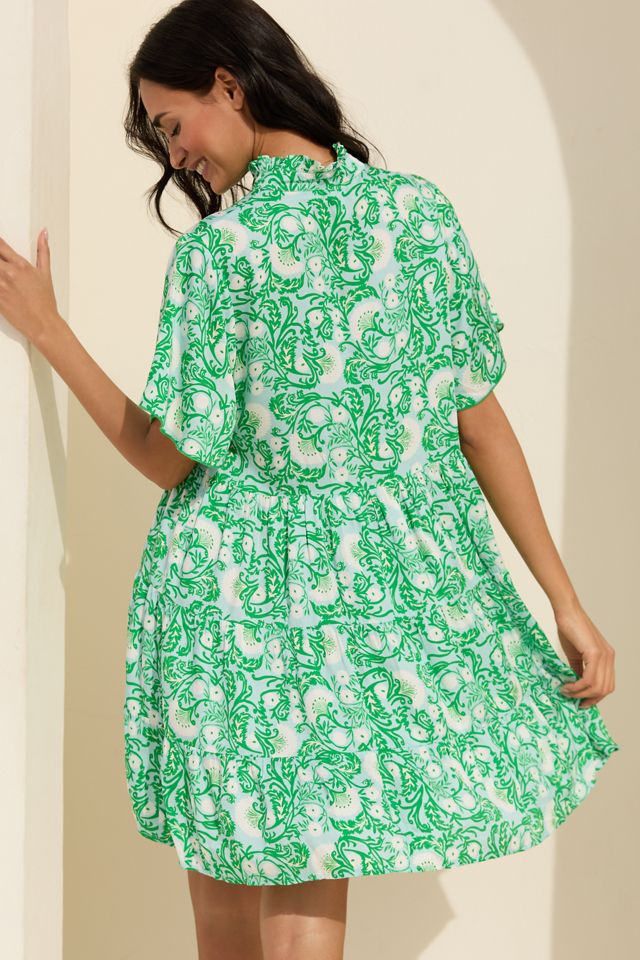 Ro's Garden Vibeka Short-Sleeve Mini Dress #1