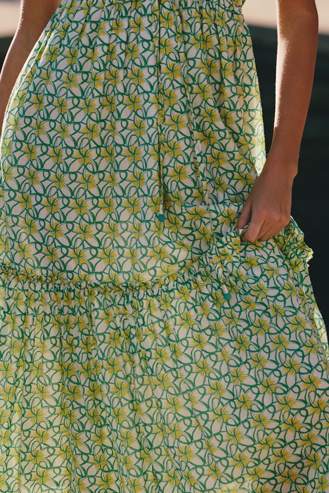 Ro's Garden Mumi Cap-Sleeve Midi Dress #1