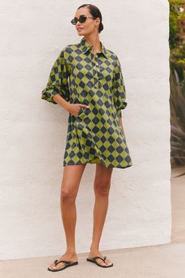 Ro's Garden Chloe Long-Sleeve Mini Shirtdress