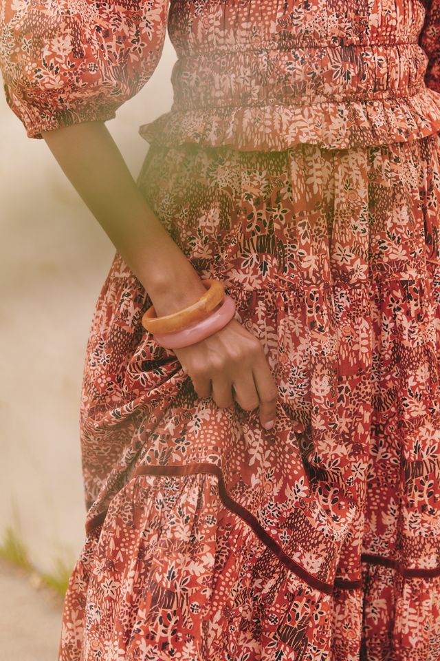 Ro's Garden Percy Puff-Sleeve Midi Dress #3