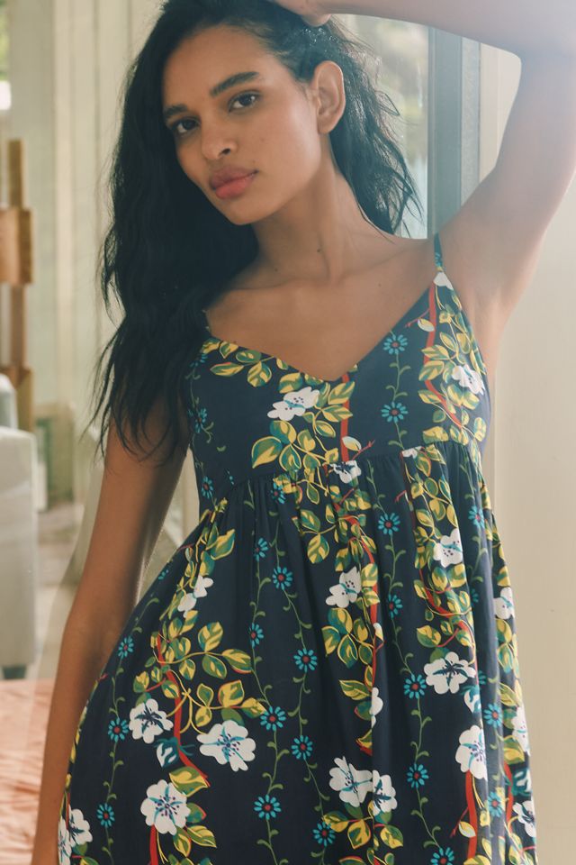Ro's Garden Derby Cotton Sleeveless Midi Dress #2