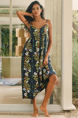 Ro's Garden Derby Cotton Sleeveless Midi Dress