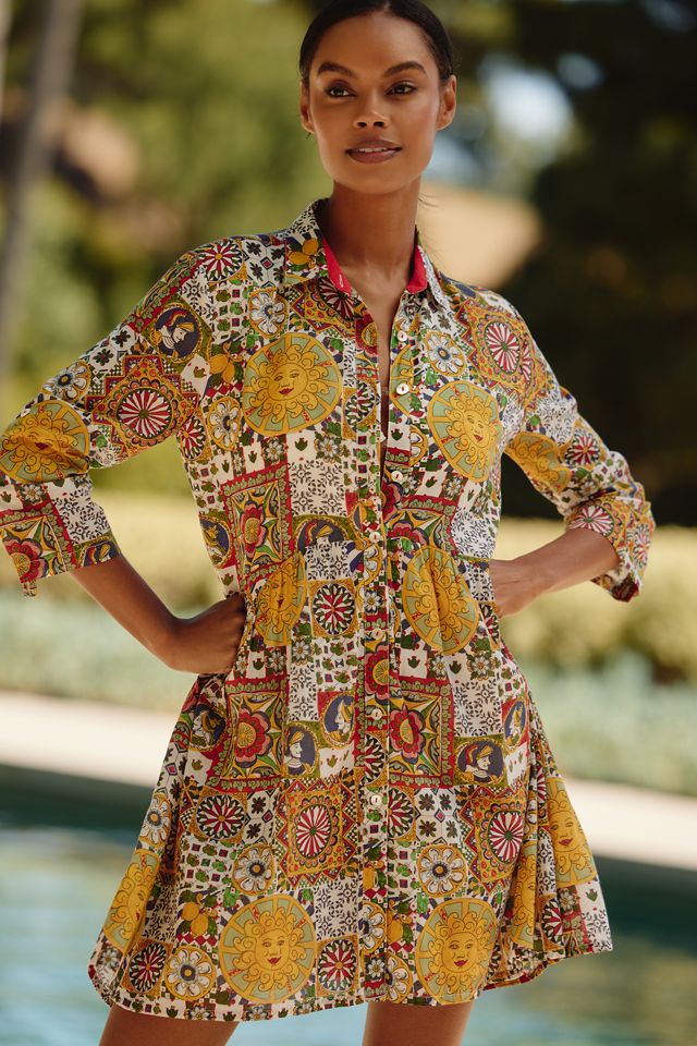 Ro's Garden Deauville Mini Shirt Dress #3