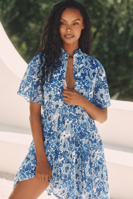 Ro's Garden Vibeka Mini Shirt Dress