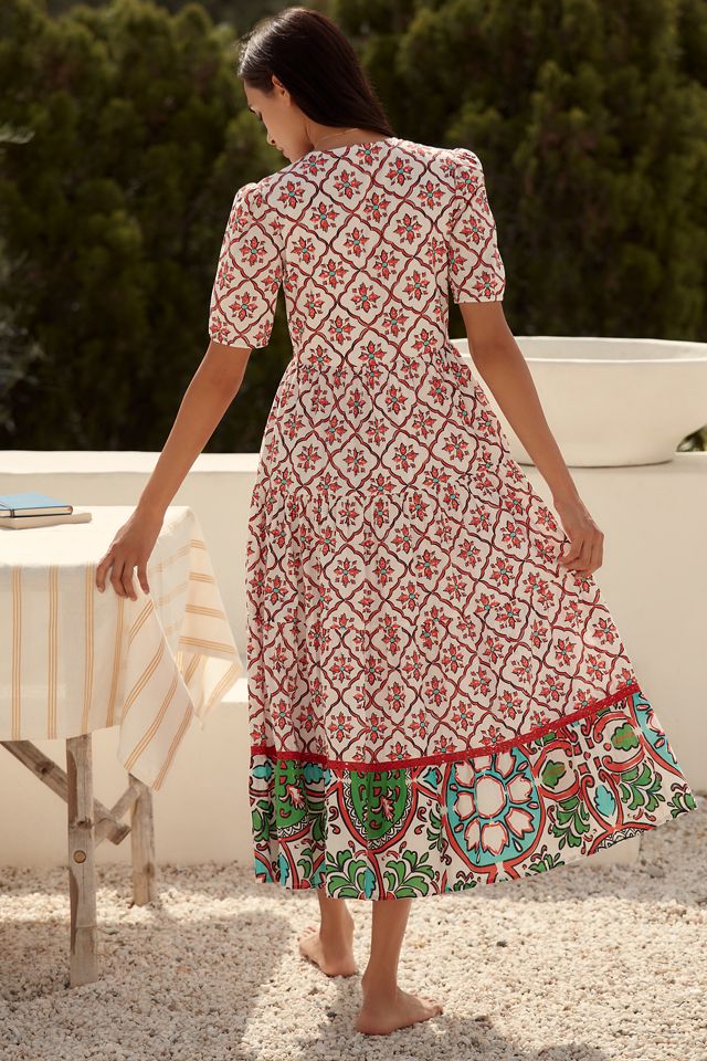 Ro's Garden Daphne Short-Sleeve Midi Dress #2