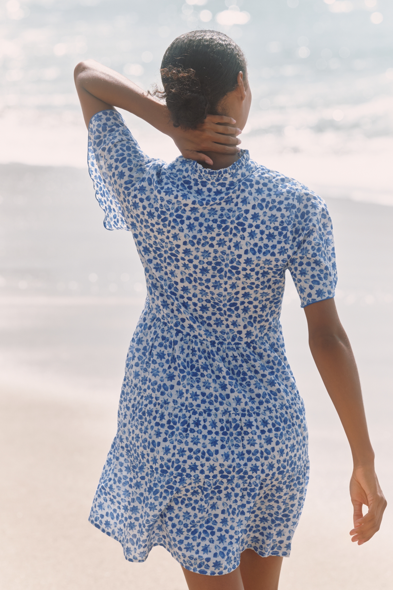 Ro's Garden Vibeka Short-Sleeve Mini Dress