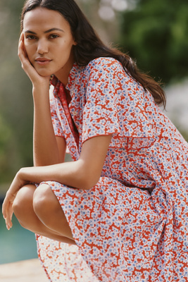 Ro's Garden Vibeka Short-Sleeve Mini Dress | Anthropologie