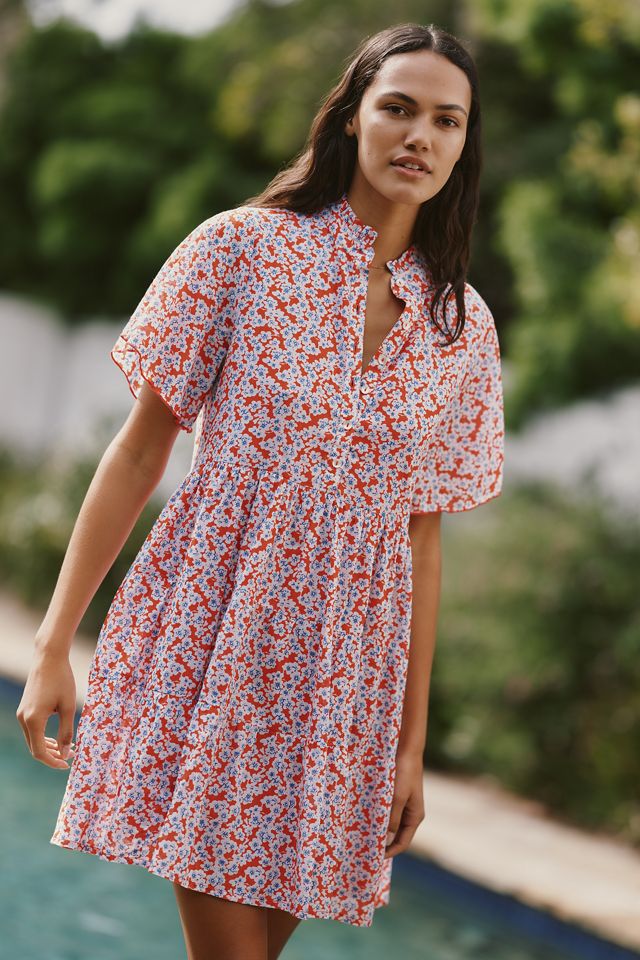 Ro's Garden Vibeka Short-Sleeve Mini Dress | Anthropologie