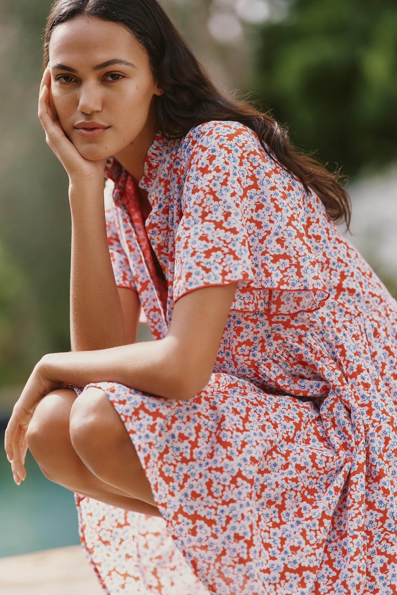 Ro's Garden Vibeka Short-Sleeve Mini Dress
