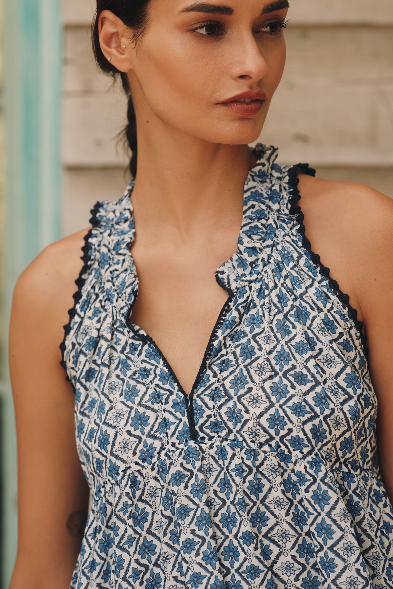 Ro's Garden Sofie Sleeveless Swing Mini Dress