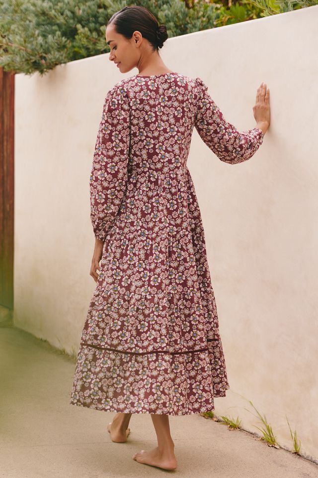 Ro's Garden Daphne Long-Sleeve Midi Dress #2