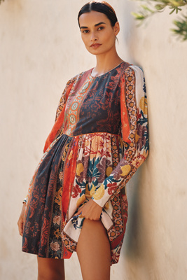 Ro's Garden Jewell Mini Dress In Multi