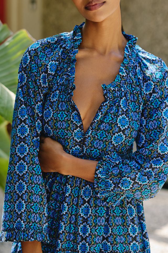 Ro's Garden Sonia Long-Sleeve Tiered Maxi Dress #2