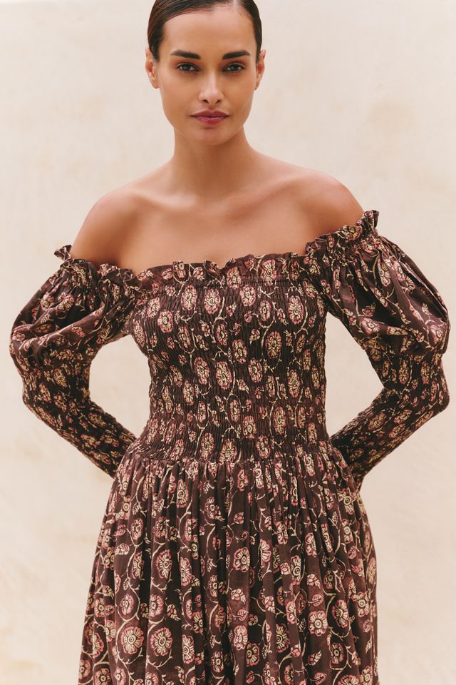 Ro's Garden Jocelyn Puff-Sleeve Maxi Dress #1