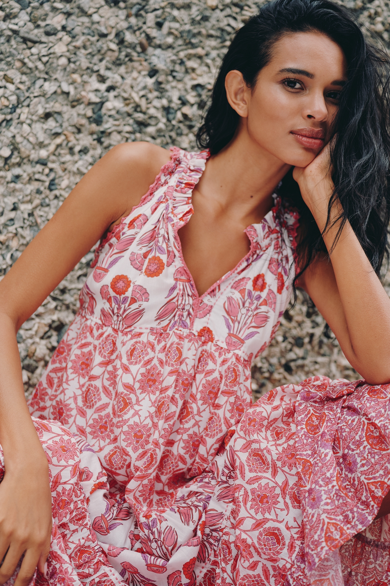 Ro's Garden Sofia Tiered Maxi Dress