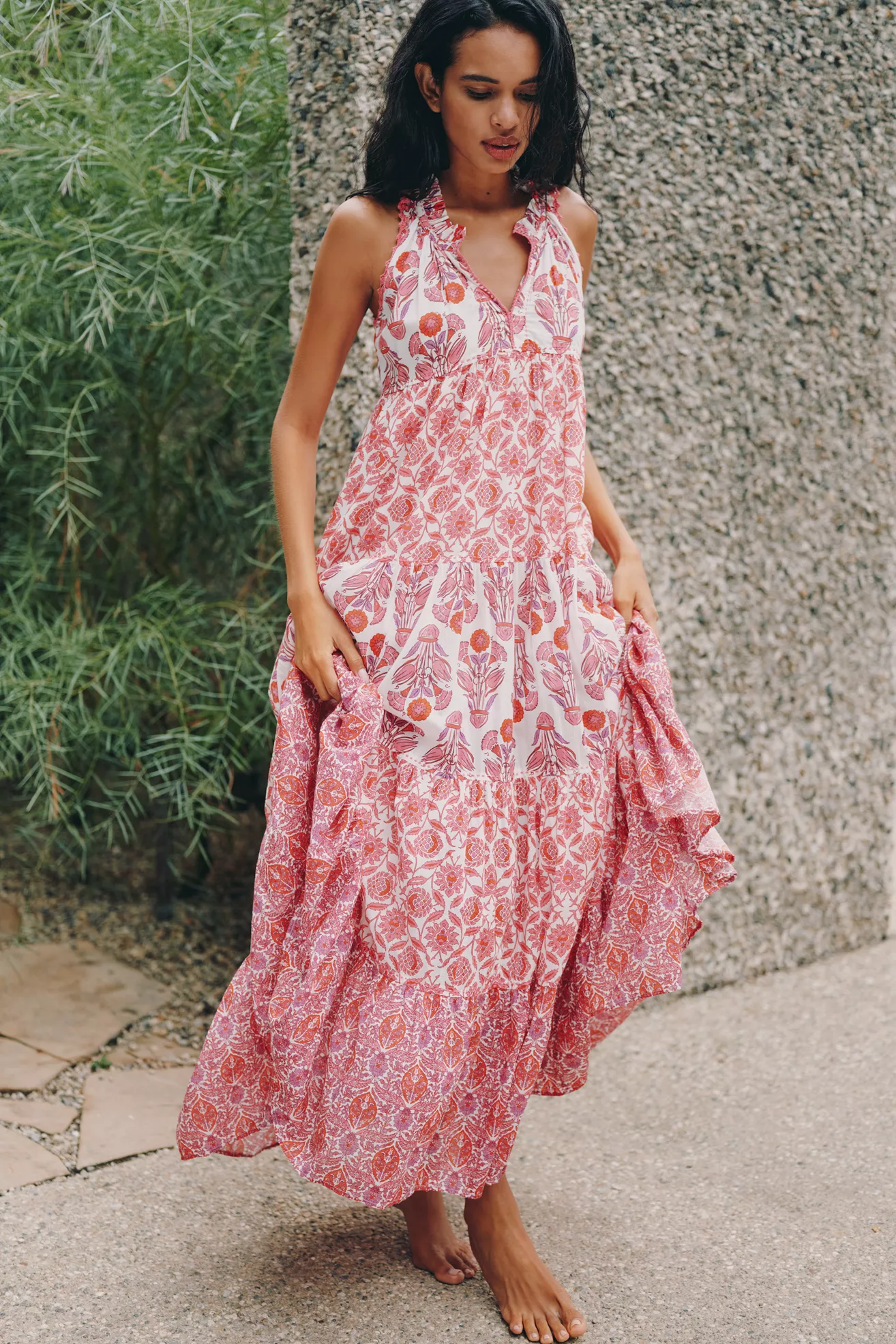 Ro's Garden Sofia Tiered Maxi Dress