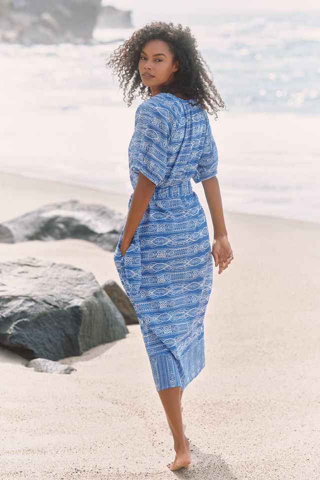 Ro's Garden France Short-Sleeve Midi Dress | Anthropologie