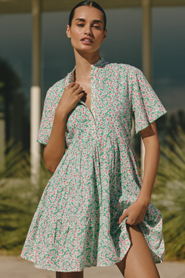 Ro's Garden Vibeka A-Line Short Dress | Anthropologie