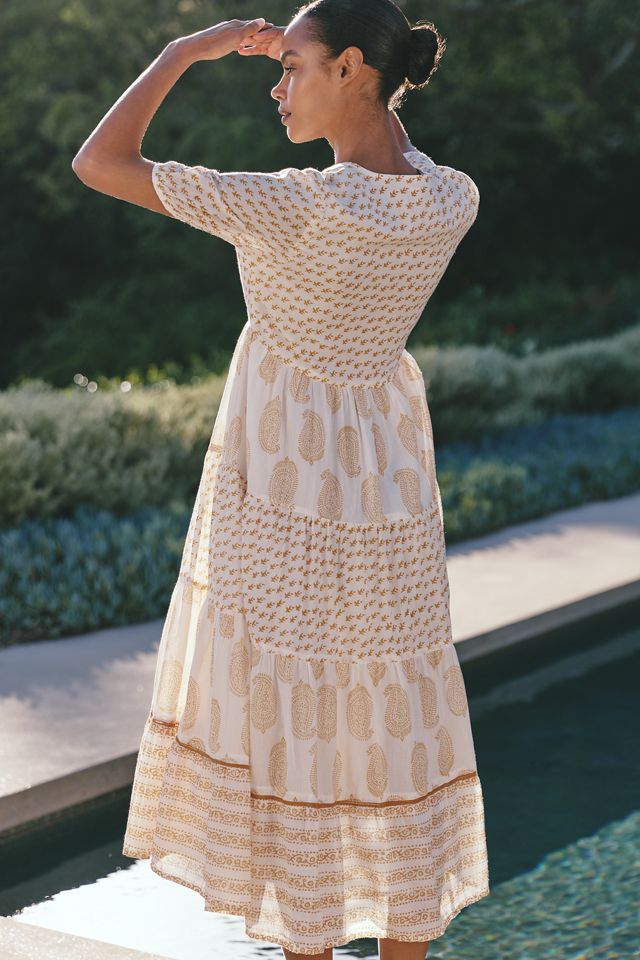 Ro's Garden Daphne Midi Dress | Anthropologie