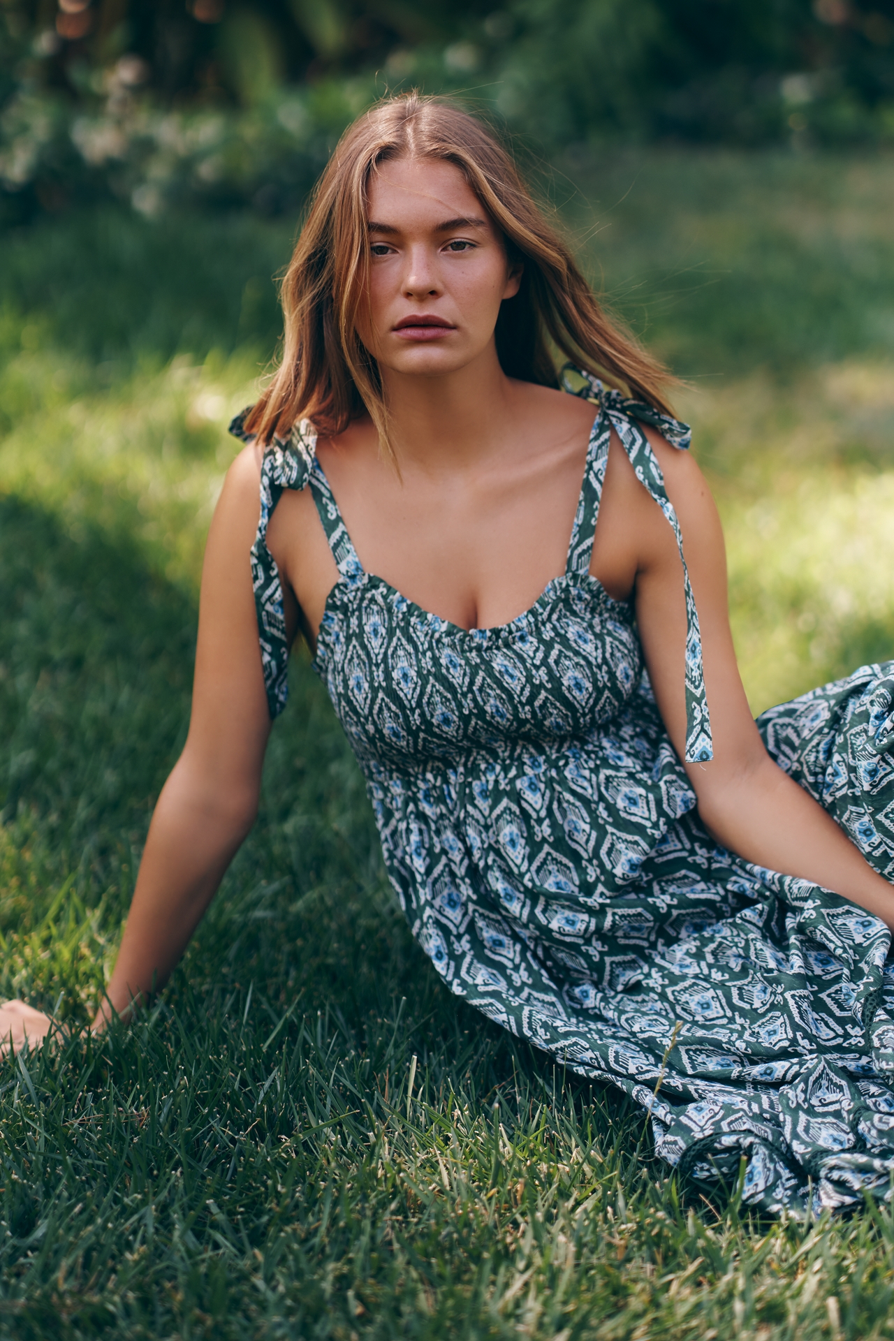 Ro's Garden Reece Cotton Midi Dress